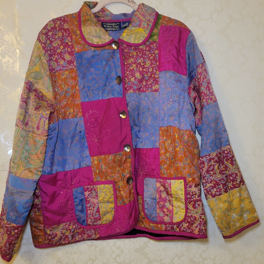 Willow Ridge Multicolor Patchwork Utility Jacket